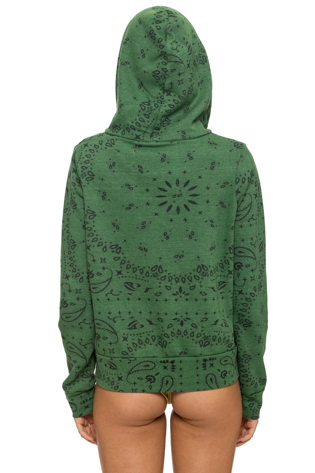 Retro BANDANA ZIP HOODIE - PALM