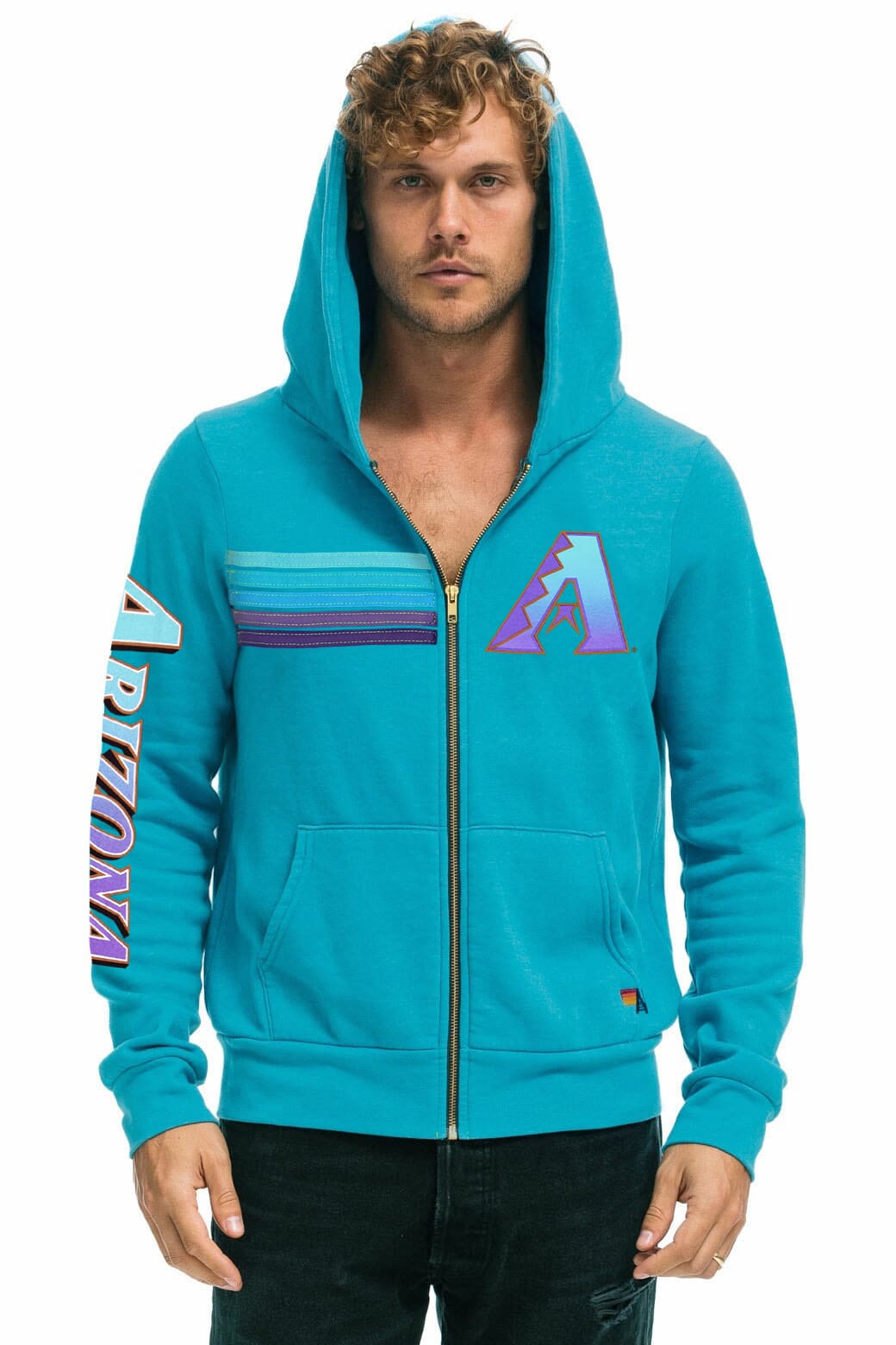 Retro ARIZONA DIAMONDBACKS 2026 ZIP HOODIE - TEAL