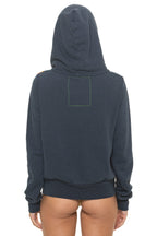 Retro DISCO ZIP HOODIE - CHARCOAL