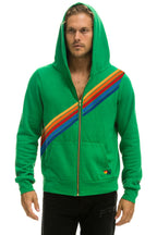 Retro DISCO ZIP HOODIE - KELLY GREEN