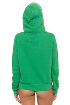 Retro DISCO ZIP HOODIE - KELLY GREEN