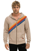 Retro DISCO ZIP HOODIE - SAND