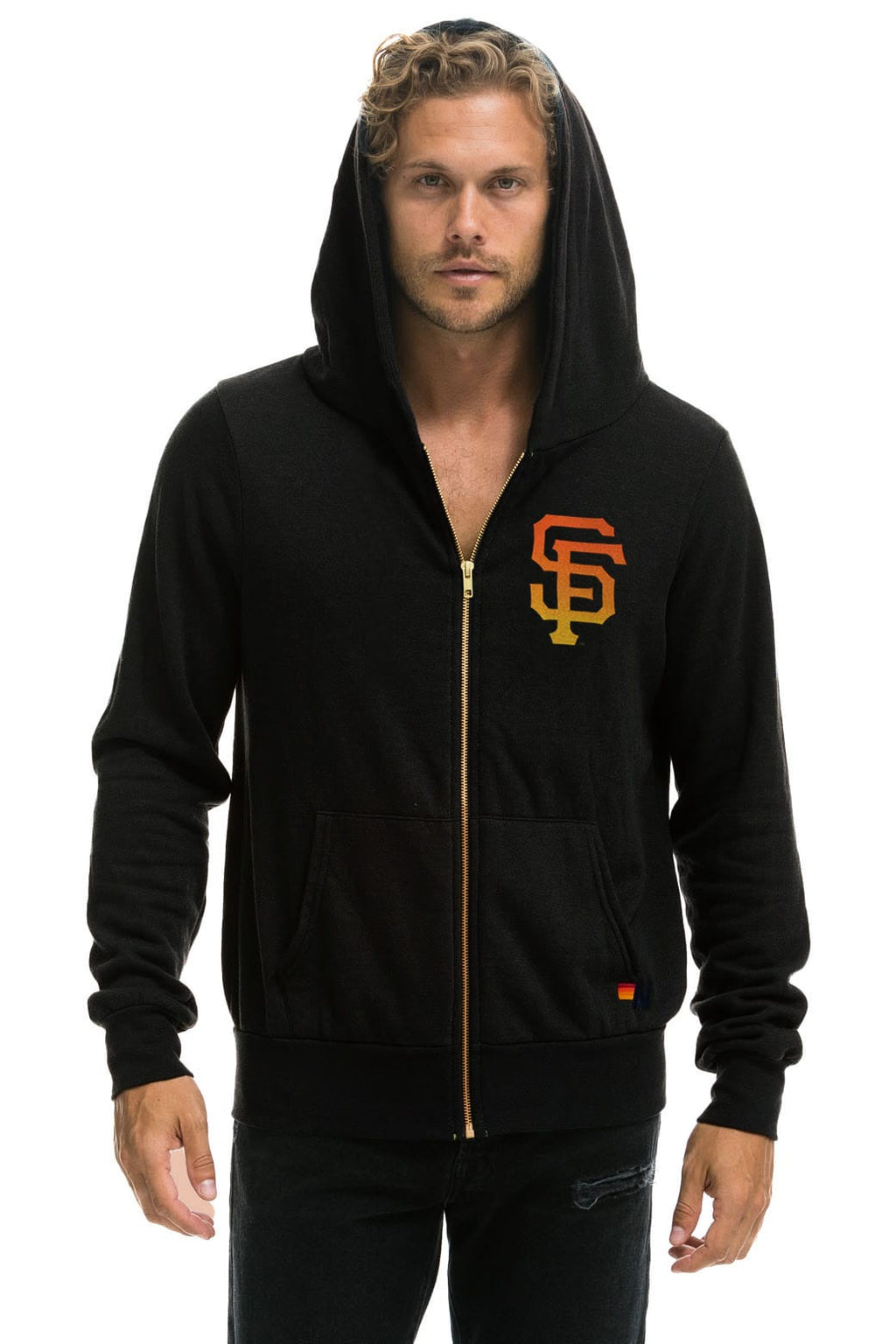 Retro SAN FRANCISCO GIANTS 2026 ZIP HOODIE - BLACK