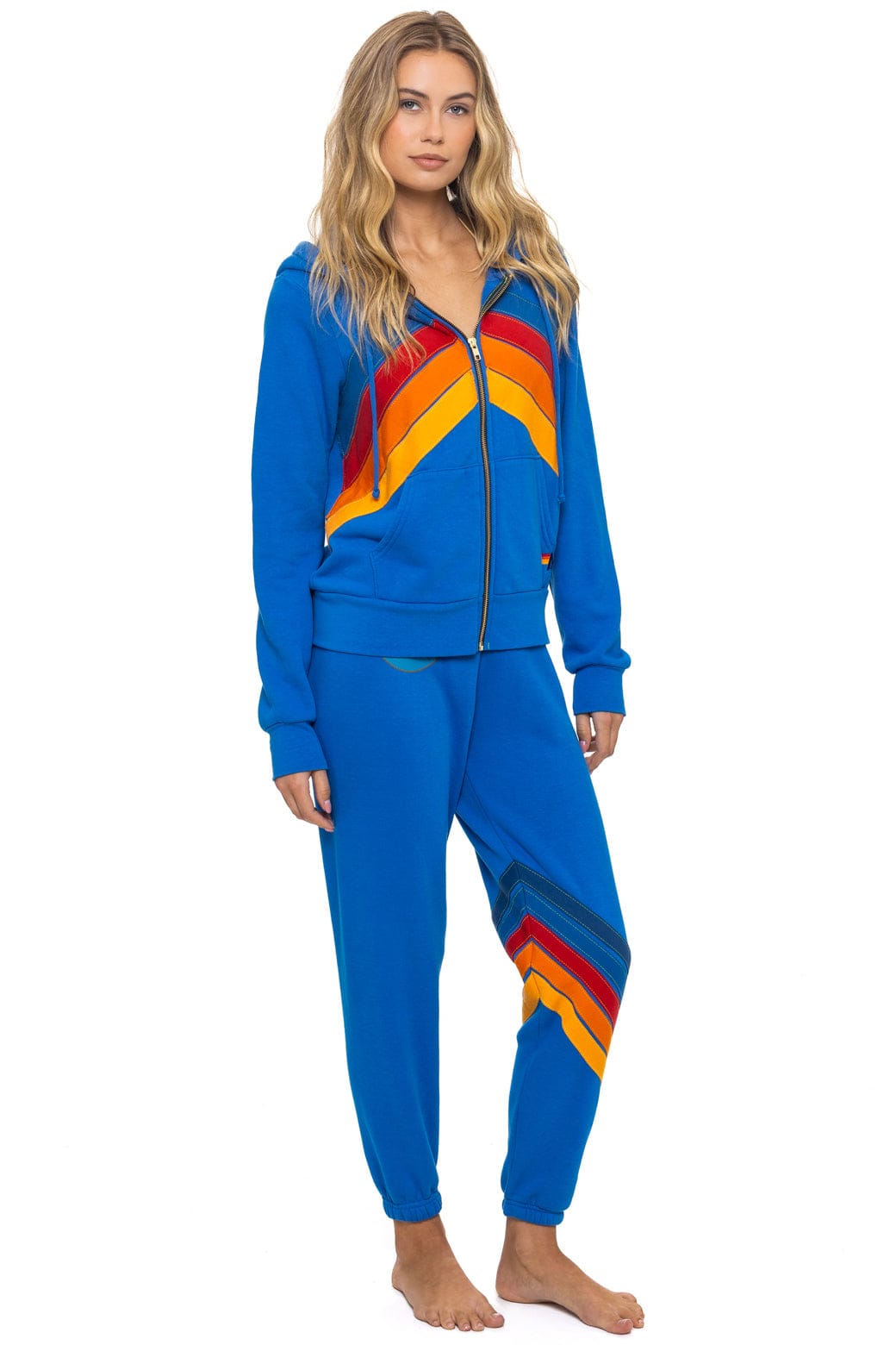 Retro ALL SEASONS CIRCLE CHEVRON SWEATPANTS - ADVENTURE BLUE