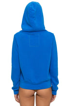 Retro MOUNTAIN STITCH CHEVRON 4 ZIP HOODIE - ADVENTURE BLUE