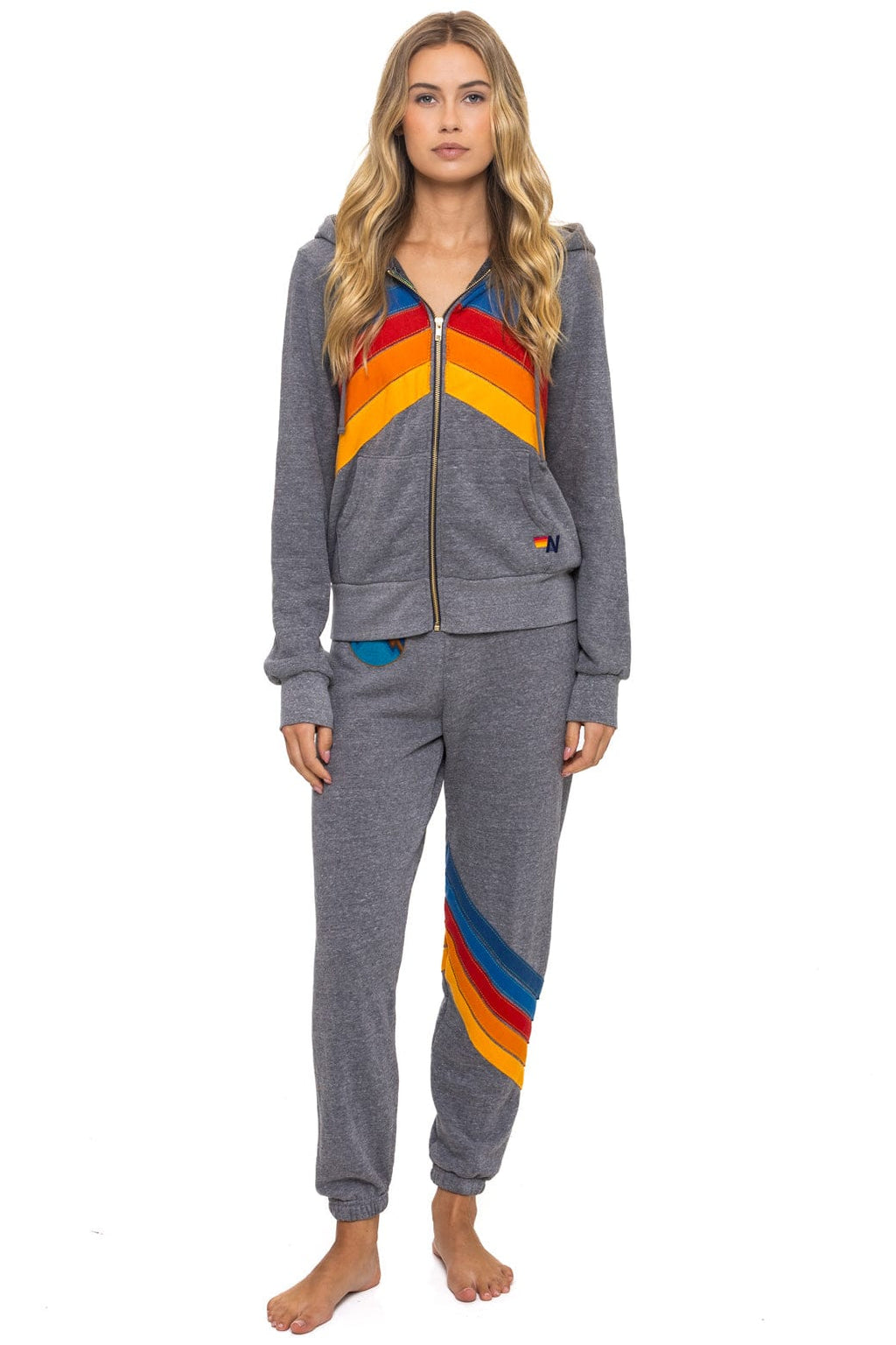 Retro ALL SEASONS CIRCLE CHEVRON SWEATPANTS - HEATHER