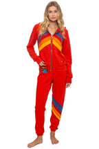 Retro ALL SEASONS CIRCLE CHEVRON SWEATPANTS - RED