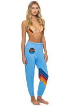 Retro ALL SEASONS CIRCLE CHEVRON SWEATPANTS - SKY