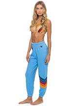 Retro ALL SEASONS CIRCLE CHEVRON SWEATPANTS - SKY