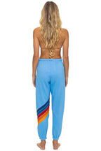 Retro ALL SEASONS CIRCLE CHEVRON SWEATPANTS - SKY