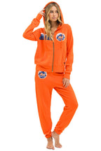 Retro NY METS 5 STRIPE UNISEX SWEATPANTS - ORANGE BLUE