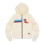 Retro OLE MISS 2026 ZIP HOODIE - VINTAGE WHITE