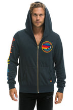 Retro AVIATOR NATION VENICE HOODIE - CHARCOAL