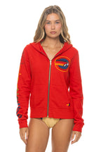 Retro AVIATOR NATION VENICE HOODIE - RED