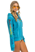 Retro AVIATOR NATION ASPEN HOODIE - TEAL