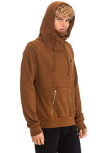Retro NINJA PULLOVER HOODIE - CINNAMON