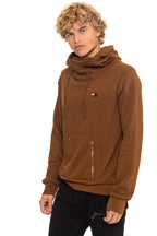 Retro NINJA PULLOVER HOODIE - CINNAMON
