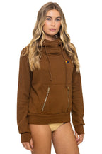 Retro NINJA PULLOVER HOODIE - CINNAMON