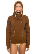Retro NINJA PULLOVER HOODIE - CINNAMON