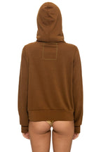 Retro NINJA PULLOVER HOODIE - CINNAMON