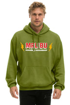 Retro DREAMLAND MALIBU SUNDAY SESSIONS PULLOVER HOODIE RELAXED - JUNGLE GREEN
