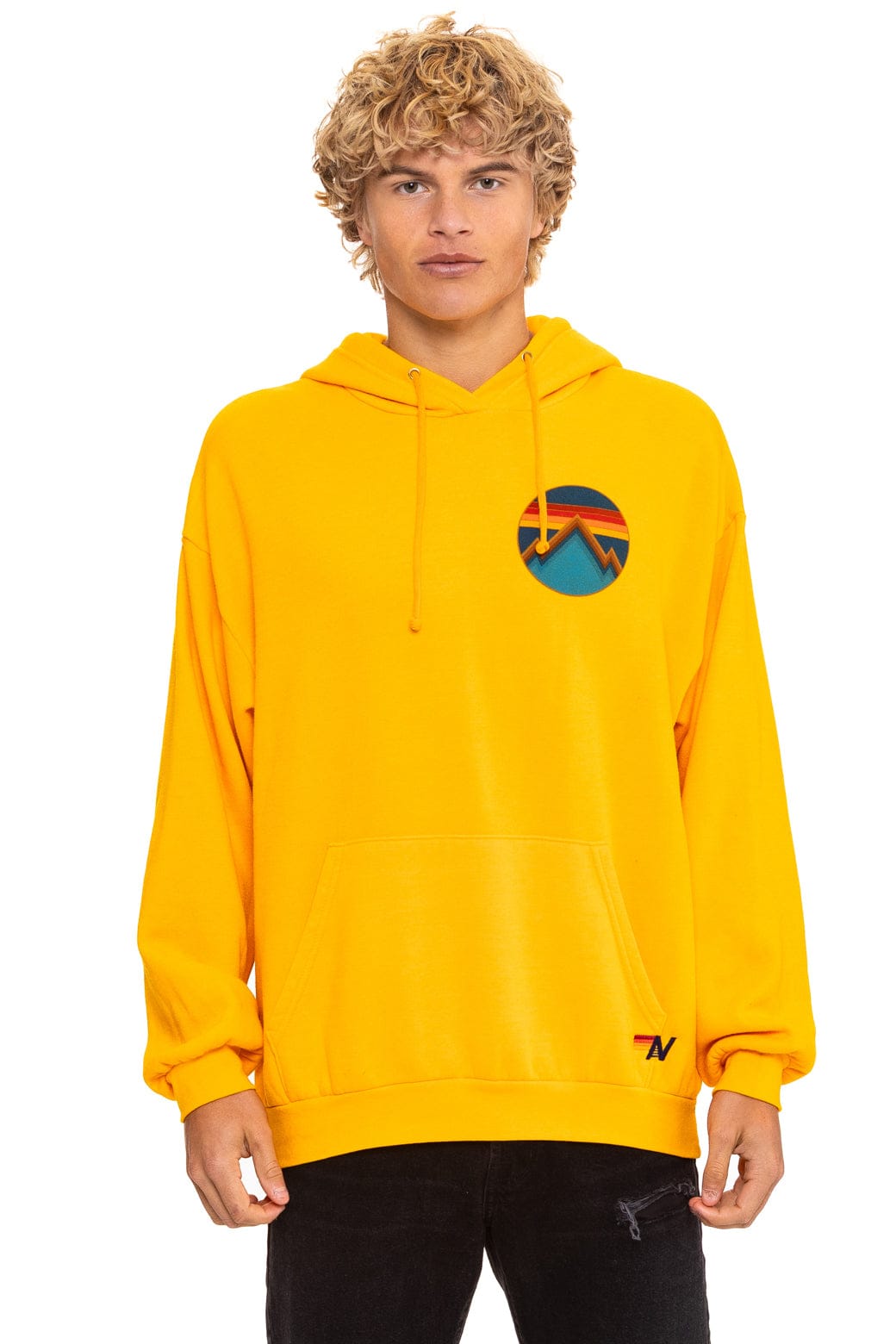 Retro ALL SEASONS RELAXED PULLOVER HOODIE - GOLD