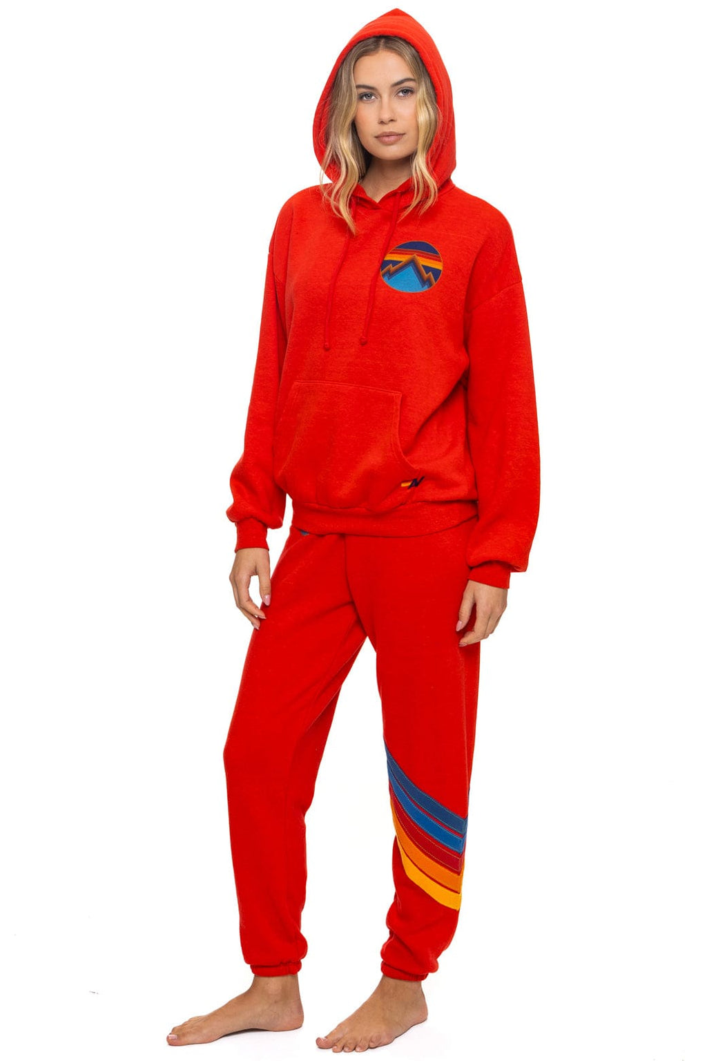 Retro ALL SEASONS RELAXED PULLOVER HOODIE - RED