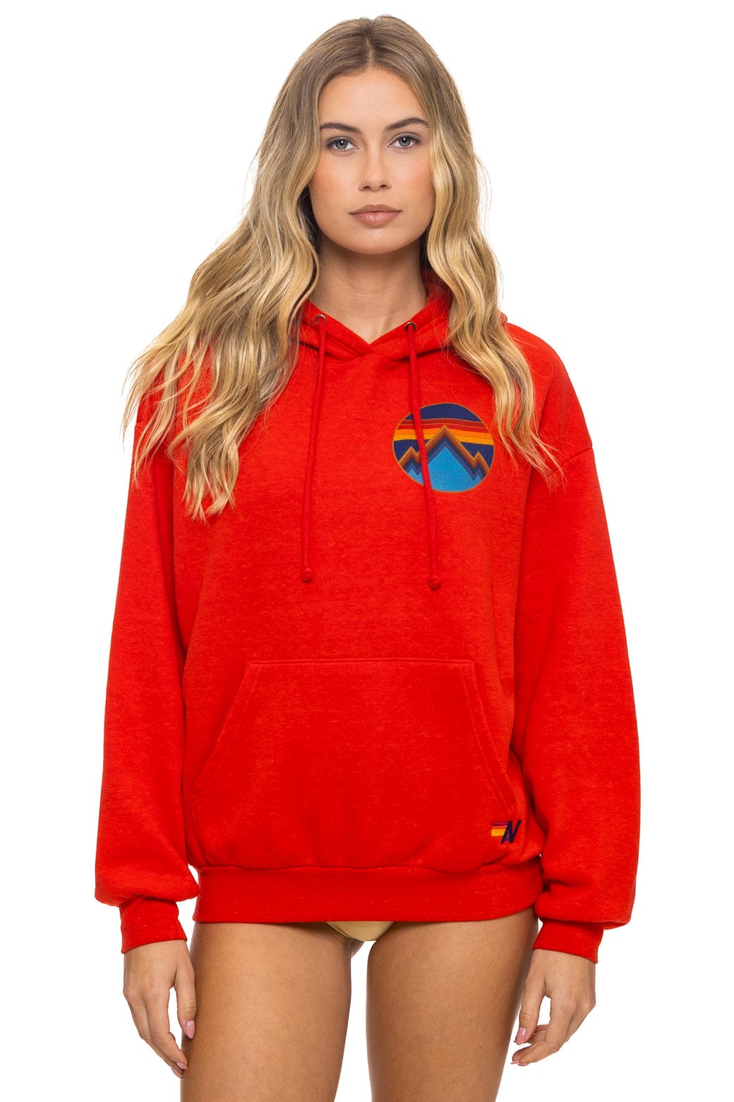 Retro ALL SEASONS RELAXED PULLOVER HOODIE - RED