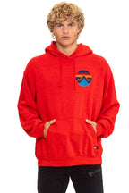 Retro ALL SEASONS RELAXED PULLOVER HOODIE - RED