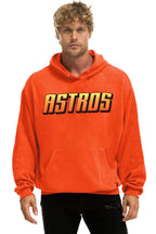 Retro HOUSTON ASTROS 2026 RELAXED PULLOVER HOODIE - ORANGE
