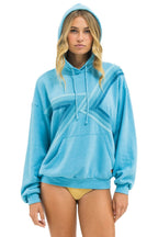 Retro BLAZE PULLOVER HOODIE RELAXED - AQUA AQUA