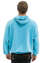 Retro BLAZE PULLOVER HOODIE RELAXED - AQUA AQUA