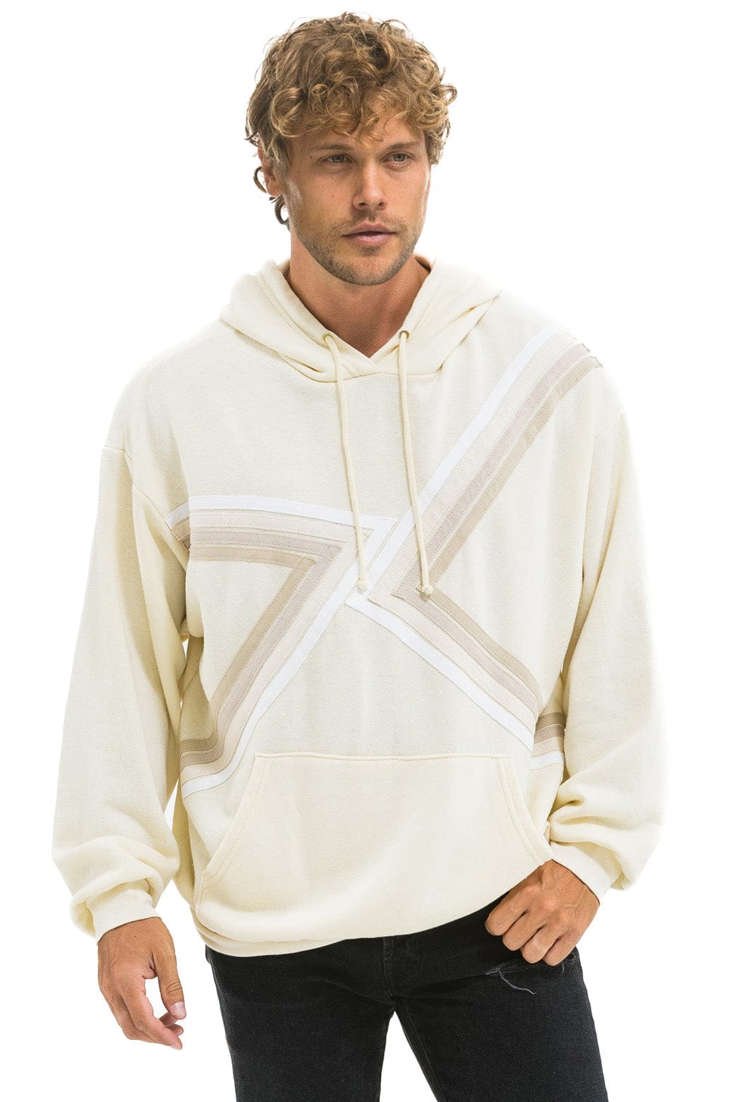 Retro BLAZE PULLOVER HOODIE RELAXED - VINTAGE WHITE VINTAGE WHITE