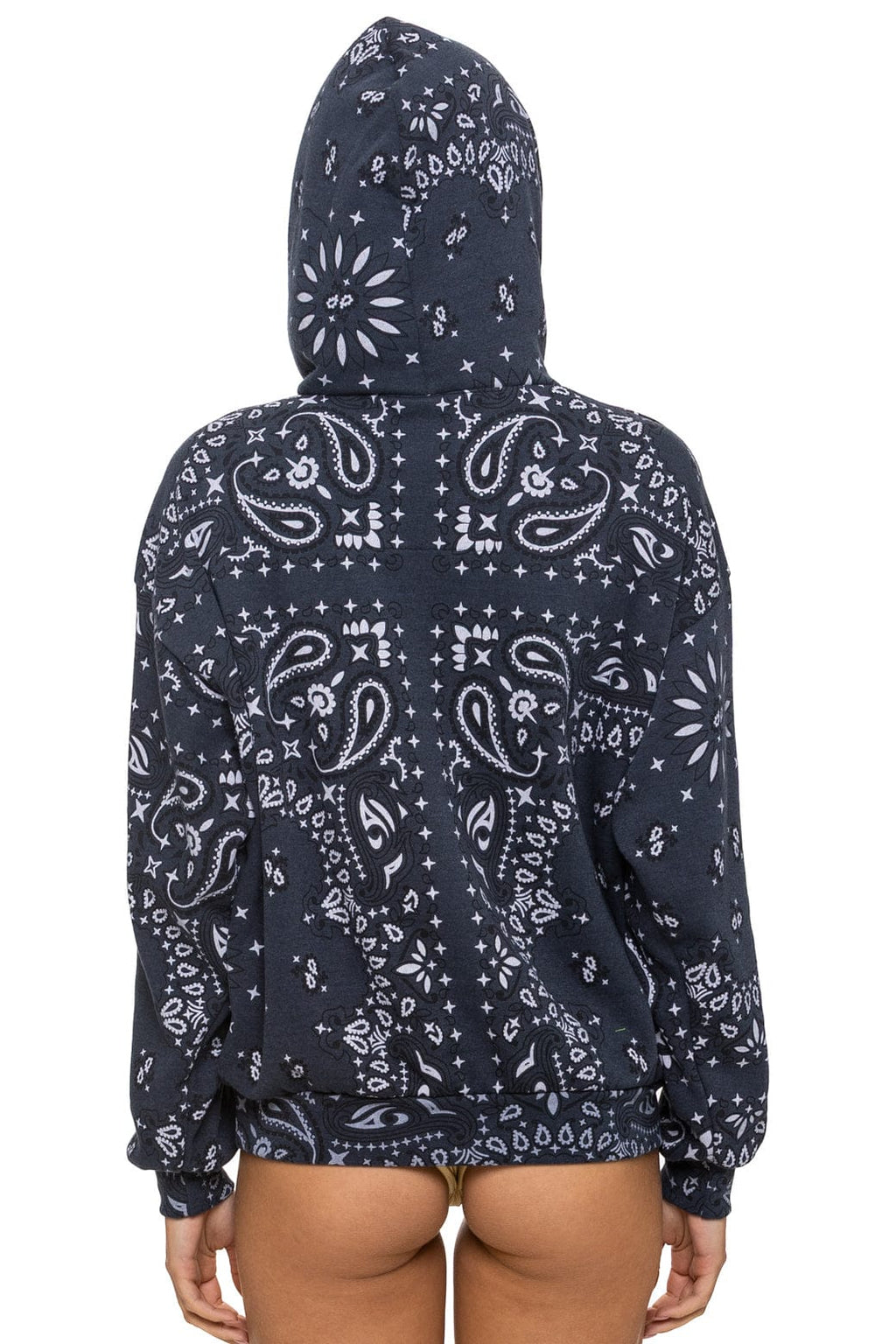 Retro BANDANA MALIBU RELAXED PULLOVER HOODIE - CHARCOAL