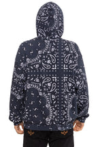 Retro BANDANA MALIBU RELAXED PULLOVER HOODIE - CHARCOAL