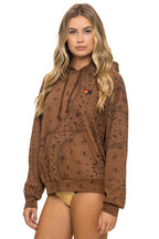 Retro BANDANA RELAXED PULLOVER HOODIE - CINNAMON