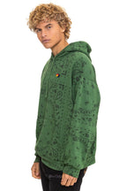 Retro BANDANA RELAXED PULLOVER HOODIE - PALM