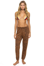 Retro BANDANA SWEATPANTS - CINNAMON