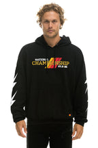 Retro CFP NATIONAL CHAMPIONSHIP 2025 UNISEX RELAXED PULLOVER HOODIE - BLACK