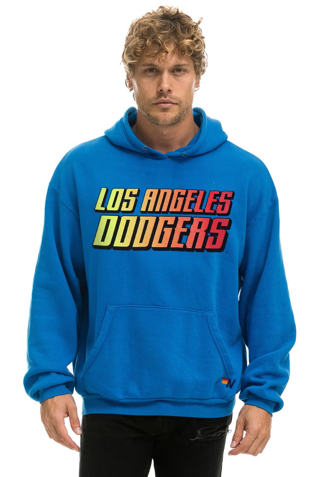 Retro LOS ANGELES DODGERS 2026 RELAXED PULLOVER HOODIE - OCEAN