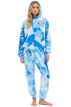 Retro LOS ANGELES DODGERS HAND DYED SWEATPANTS - TIE DYE BLUE