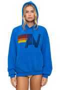 Retro LOGO PULLOVER RELAXED HOODIE - ADVENTURE BLUE