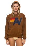 Retro LOGO PULLOVER RELAXED HOODIE - CINNAMON