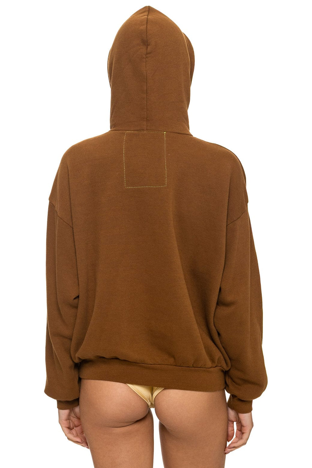 Retro LOGO PULLOVER RELAXED HOODIE - CINNAMON