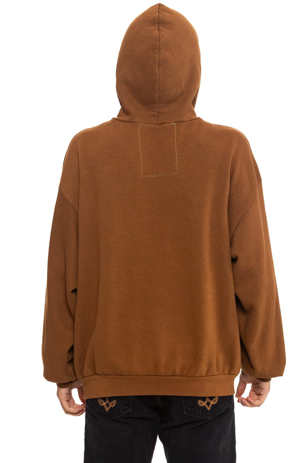 Retro LOGO PULLOVER RELAXED HOODIE - CINNAMON