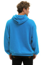 Retro LOGO PULLOVER RELAXED HOODIE - COBALT