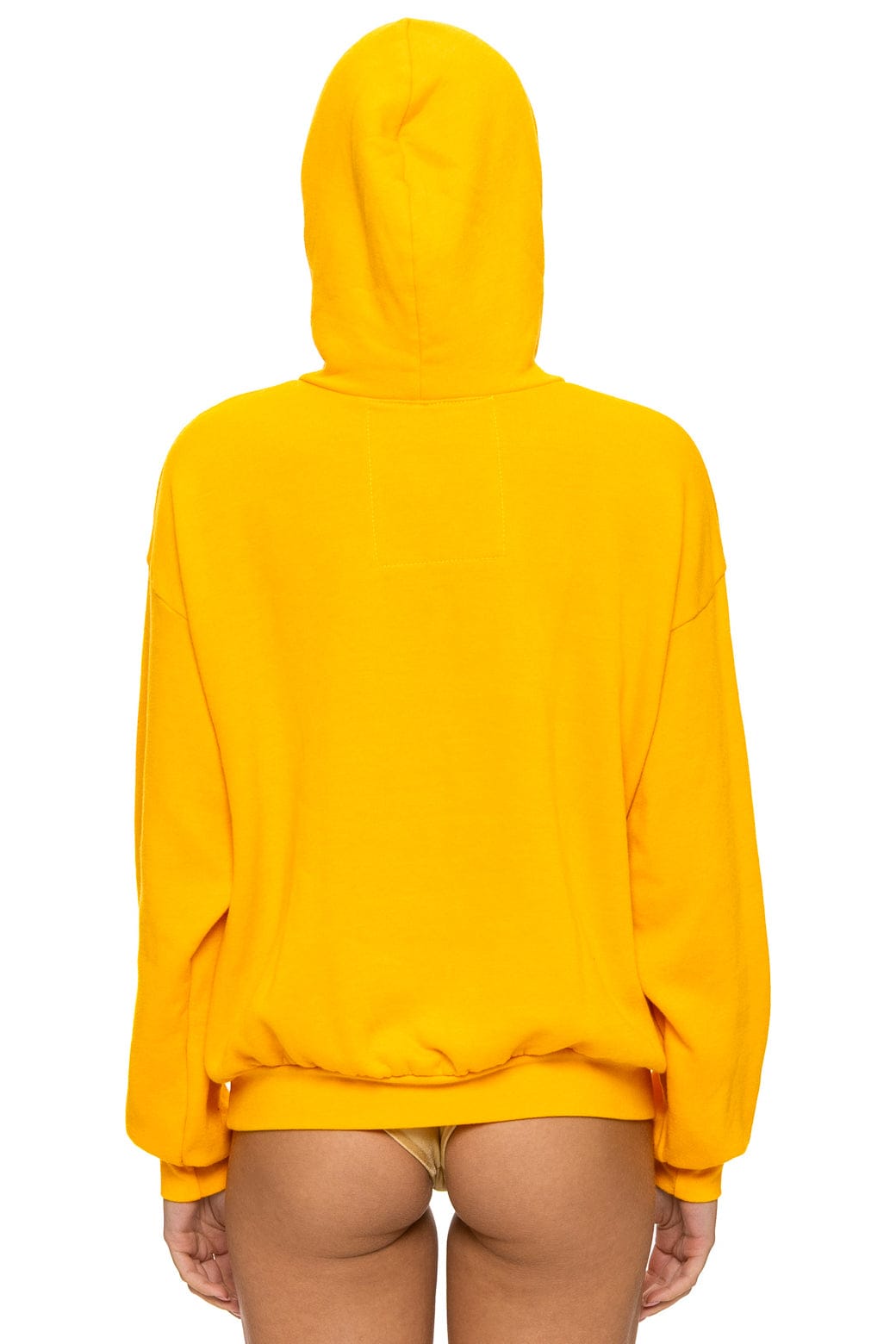 Retro LOGO PULLOVER RELAXED HOODIE - GOLD