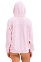 Retro LOGO PULLOVER RELAXED HOODIE - LIGHT PINK