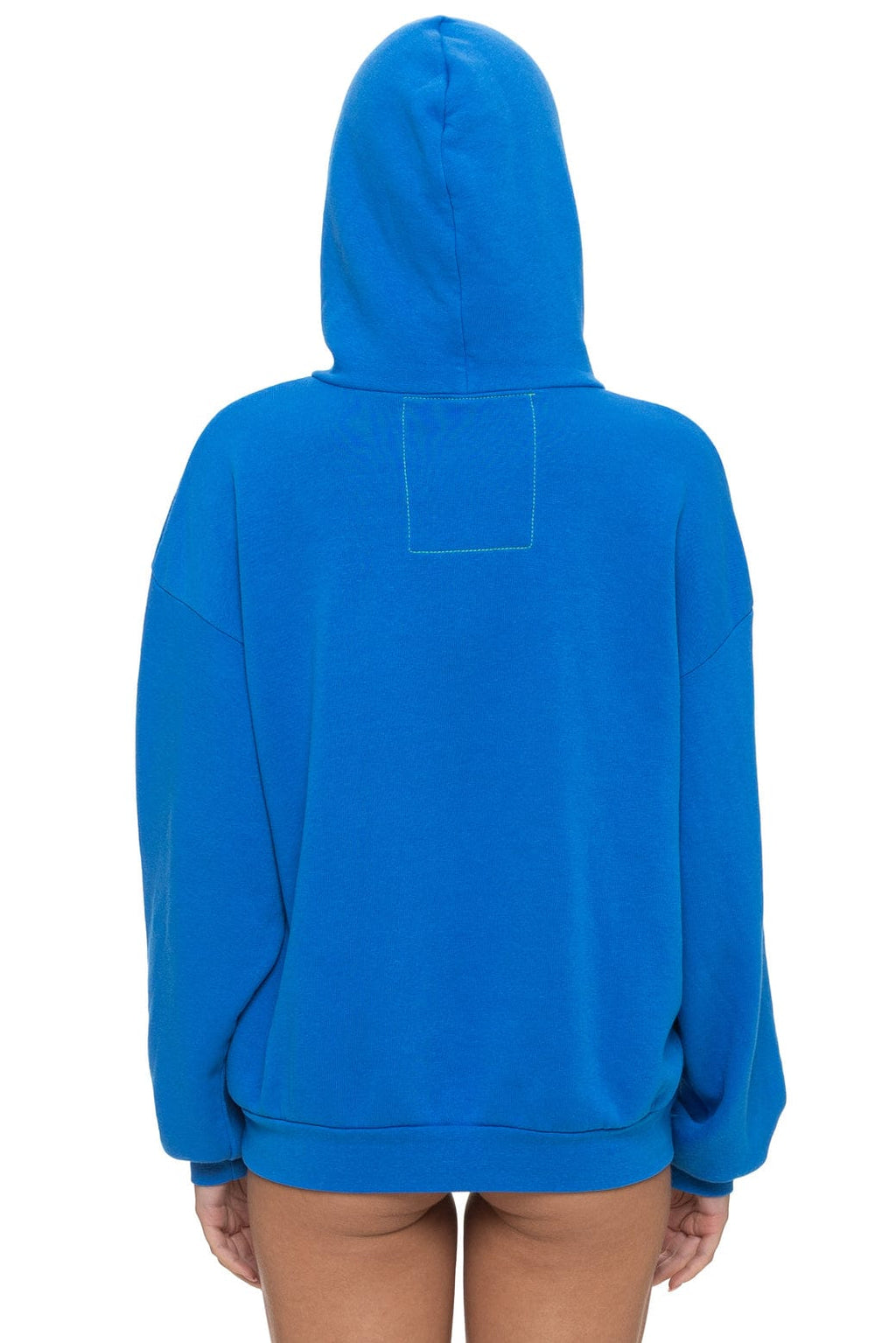 Retro MOUNTAIN STITCH CHEVRON PULLOVER HOODIE RELAXED - ADVENTURE BLUE