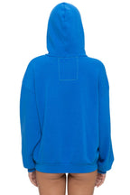 Retro MOUNTAIN STITCH CHEVRON PULLOVER HOODIE RELAXED - ADVENTURE BLUE